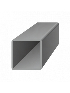 Uzavretý profil 50x50x2mm, čierny S235, hladký L=2000mm, cena za 1ks(2m)