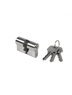 LOCINOX® cylindrická vložka EURO 23/23mm, niklová, 3 kľúče, skrutka M5x65mm