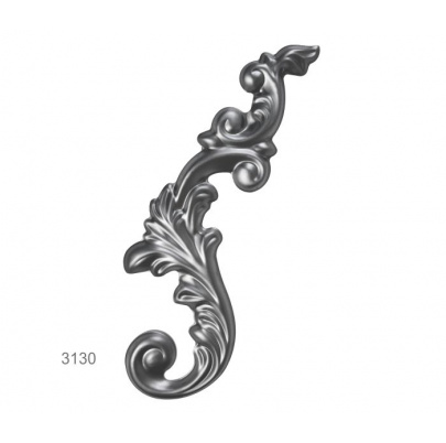 DOPREDAJ Ornament plechový 400x130 mm, 1mm ľavý