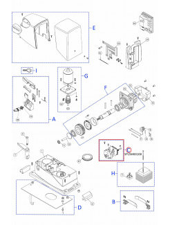 SPLSM00100 kit mikrospínačov s držiakom RD/RB/RN