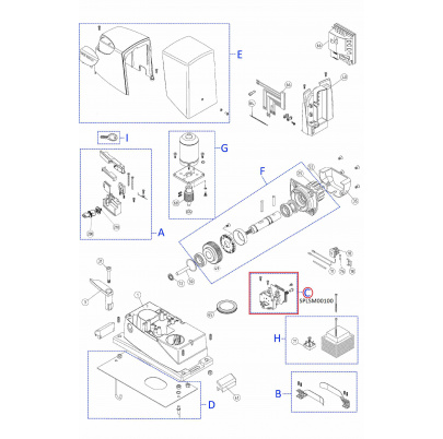 SPLSM00100 kit mikrospínačov s držiakom RD/RB/RN