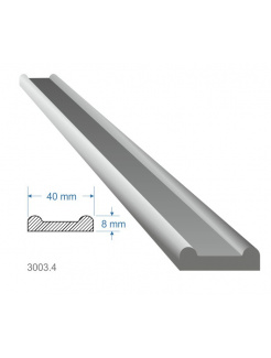 Pásovina plochá B, 40x8mm, S235, cena za 1ks(3m)