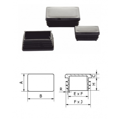 Krytka plastová A-15mm x B-30mm