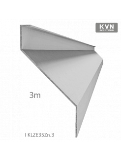 Z-profil lamela 3000mm pozink s vystuženou hranou 10mm