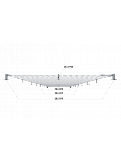 Set pre fasádnu lankovú stenu, 3.0x25m, odsadenie: 100mm