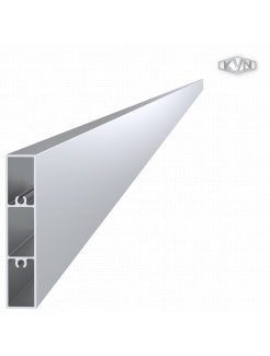 Poškodený profil 80x16mm, L-6000mm, hliník bez povrchovej úpravy