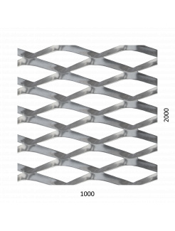 DOPREDAJ! Ťahokov Al, kosoštvorcové oko, mostík: 11mm, 1000x2000x1.5mm