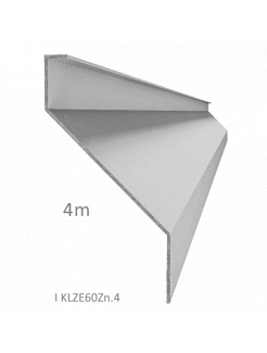 Z-profil lamela 4000mm, pozink s vystuženou hranou 10mm kus