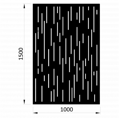 Plech vzor 8312, 1000x1500x2mm, bez povrchovej úpravy