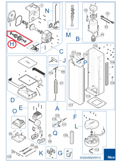 SPAMG119A00A kit ozubených koliesok pre M5BAR