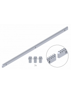 Hrebeň kov 30x10mm, L-1000mm, M4, max do 1700kg, 3x úchyt+skrutky, pozinkovaný