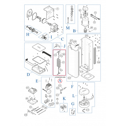 SPAMG092A00 kit pružiny pre M7BAR