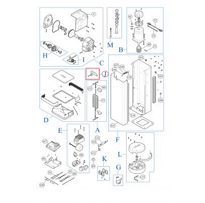 SPAMG099A00 rameno pre pružinu LBAR a M7BAR