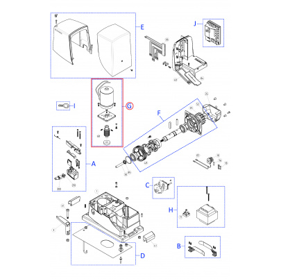 SPMTG10100 kit motora pre RB500HS