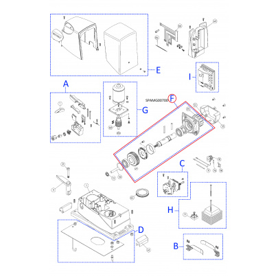 SPAMG00700 kit prevodovky pre road400R10