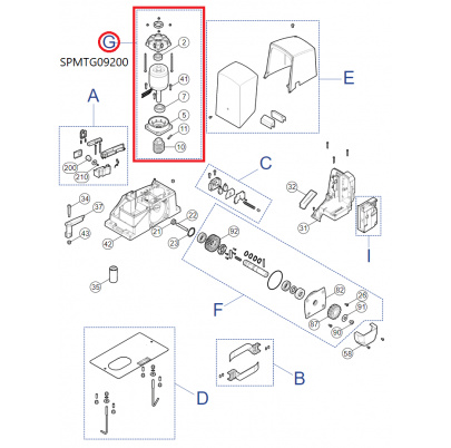 SPMTG09200 kit motora pre ROX600/1000