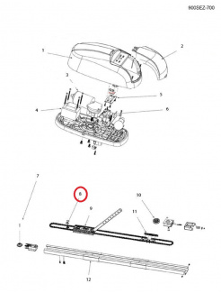 570SENSSEZCA mechanický doraz na dráhu pre pohon SEZ