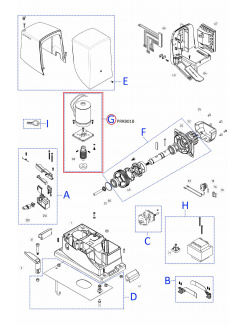 PRRB01B kit motora pre RB600