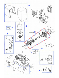 PRRB02B kit prevodovky pre RB1000/RO1000