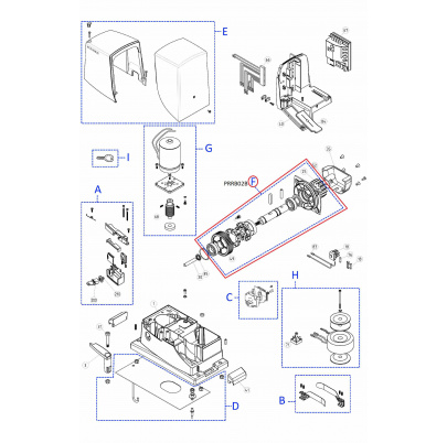 PRRB02B kit prevodovky pre RB1000/RO1000