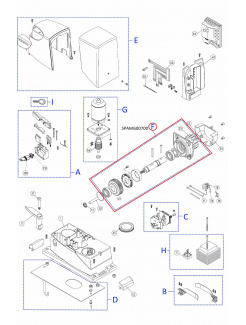 SPAMG00700 kit prevodovky pre RB350/400, RD400