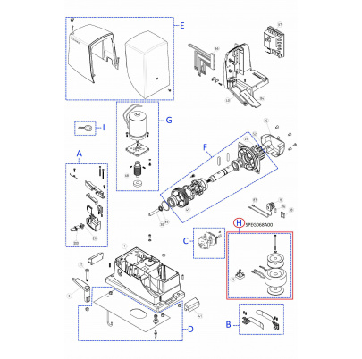 SPEG068A00 kit TRA-DR01.1035 transformátor 230V/22V/11.A