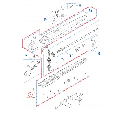 SPCG013900 kit korpusu pre TO7024