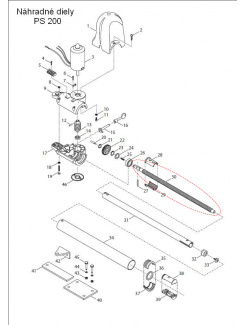 480VSD20PR4 Závitová tyč pre PS200